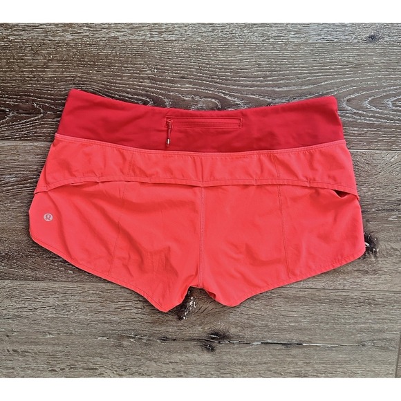 Lululemon Speed Up Shorts Womens 8 Low Rise 3 Inseam Flare True Red W7578S - Picture 1 of 6
